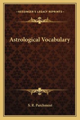 Astrological Vocabulary 1162835249 Book Cover