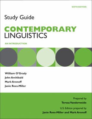 Study Guide for Contemporary Linguistics 0312586302 Book Cover