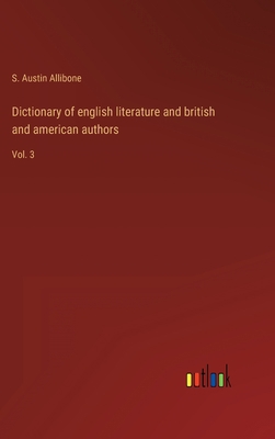 Dictionary of english literature and british an... 3368120514 Book Cover