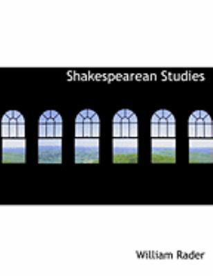 Shakespearean Studies [Large Print] 0554948249 Book Cover