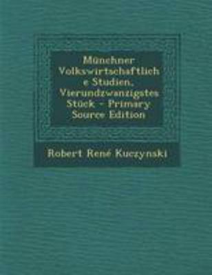 Munchner Volkswirtschaftliche Studien, Vierundz... [German] 129308641X Book Cover