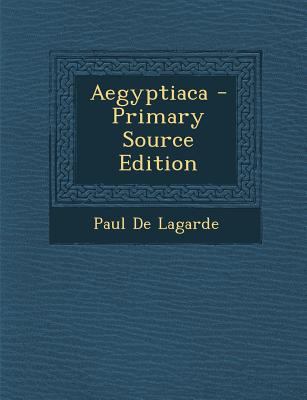 Aegyptiaca [Coptic] 1287504795 Book Cover