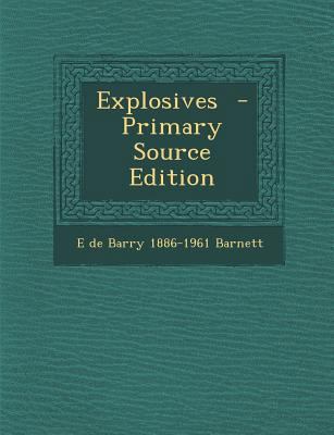 Explosives 1289869529 Book Cover