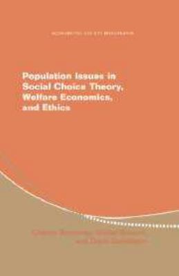 Population Issues in Social Choice Theory, Welf... 1139052241 Book Cover