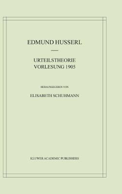 Urteilstheorie Vorlesung 1905 [German] 1402009283 Book Cover