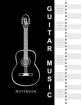 Guitar Music Notebook : Guitar Chord Notebook, Blank Sheet Music for Guitar with Chord Boxes, Music Paper Guitar Chord, Guitar Chords Blank,Tablature (Blank Sheet Music for Guitar)