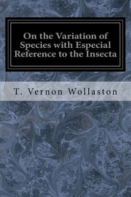 On the Variation of Species with Especial Refer... 1534899049 Book Cover