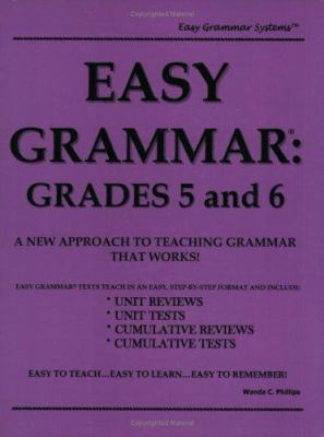 Easy Grammar: Grades 5 & 6 0936981113 Book Cover