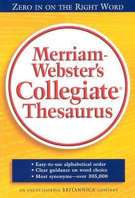 Merriam-Webster's Collegiate Thesaurus 0877791694 Book Cover