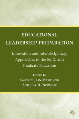 Educational Leadership Preparation: Innovation ... 0230623530 Book Cover