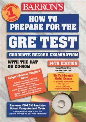 Barron's How to Prepare for the Gre: Graduate R... B001O50WPI Book Cover
