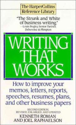 Writing That Works 0061093815 Book Cover