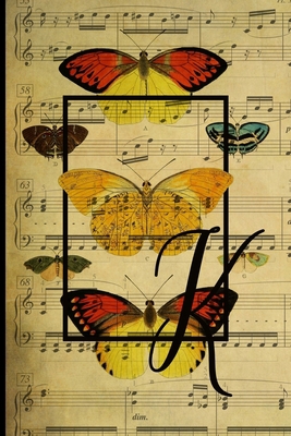 Letter "K" - Monogram Butterfly Music Journal -... 1699849889 Book Cover