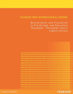 Measurement and Evaluation in Psychology and Ed... 1292041110 Book Cover