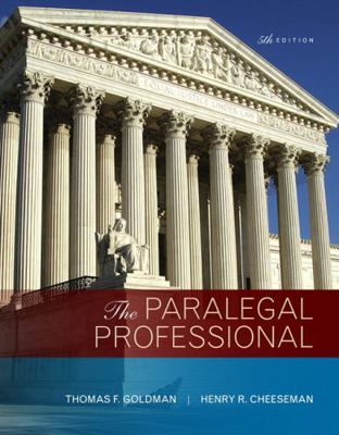 The Paralegal Professional 0134130847 Book Cover
