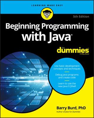 Beginning Programming with Java for Dummies 1119235537 Book Cover