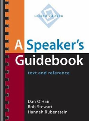 A Speaker's Guidebook: Text and Reference [With... 0312404336 Book Cover