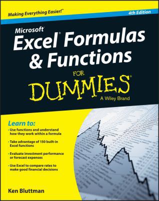 Excel Formulas and Functions for Dummies 1119076781 Book Cover