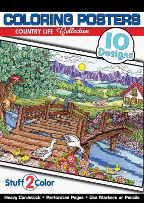 Country Life - Premium Coloring Poster Tablet (... 0990867838 Book Cover