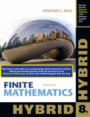 Finite Mathematics, Hybrid (with Webassign with... 1285084640 Book Cover