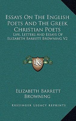 Essays on the English Poets and the Greek Chris... 116342868X Book Cover