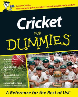 Cricket For Dummies 1740311736 Book Cover
