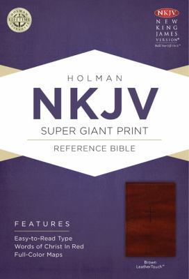 Super Giant Print Reference Bible-NKJV [Large Print] 1433614073 Book Cover