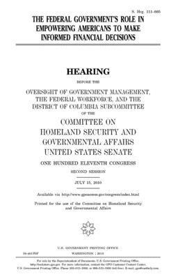 The federal government's role in empowering Ame... 1983514047 Book Cover