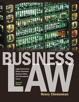 Business Law: Legal Environment, Online Commerc... 0136085547 Book Cover