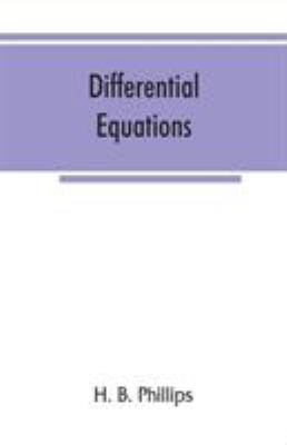 Differential equations 9353866391 Book Cover