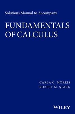 Solutions Manual to Accompany Fundamentals of C... 1119015340 Book Cover