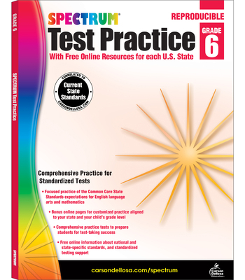 Spectrum Test Practice, Grade 6: Volume 66 B00QFWVJB6 Book Cover