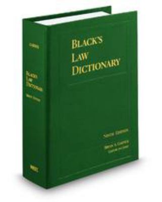 Black's Law Dictionary 0314199497 Book Cover