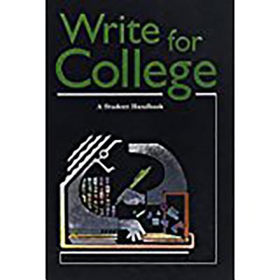 Write For College: A Student Handbook 0669000442 Book Cover