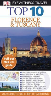 Top 10 Florence & Tuscany [With Map] 0756640989 Book Cover