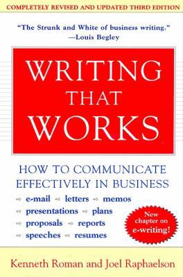 Writing That Works, 3rd Edition: How to Communi... 0060956437 Book Cover