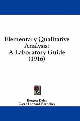 Elementary Qualitative Analysis: A Laboratory G... 1436831946 Book Cover