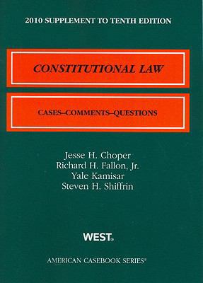 Constitutional Law: Cases & Comments, Questions... 0314261729 Book Cover