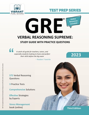 GRE Verbal Reasoning Supreme: Study Guide with ... 1636511414 Book Cover