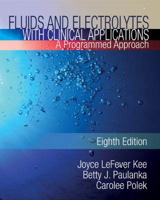 Fluids and Electrolytes with Clinical Applications 1435453670 Book Cover