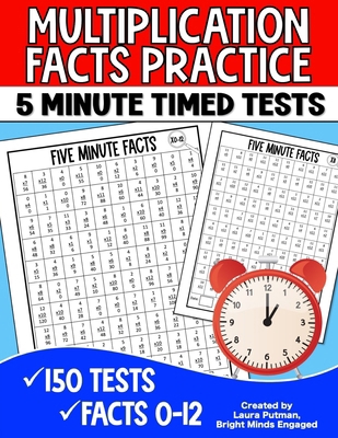 Multiplication Facts Practice 5 Minute Timed Tests B0CZXR31LC Book Cover