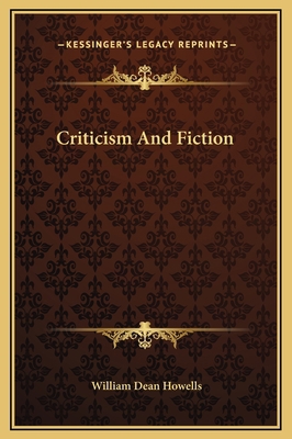 Criticism And Fiction 1169215300 Book Cover