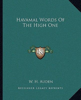 Havamal Words Of The High One 1162665378 Book Cover