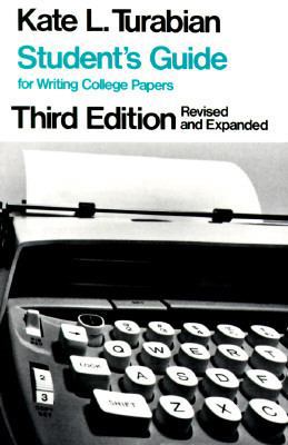 Student's Guide for Writing College Papers 0226816230 Book Cover