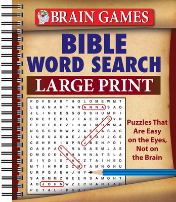 Brain Games - Bible Word Search [Large Print] 1450827152 Book Cover