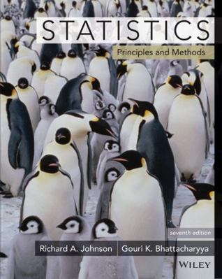 Statistics: Principles and Methods 0470904119 Book Cover