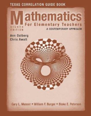 Mathematics for Elementary Teachers Texas Corre... 0470231769 Book Cover