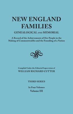 New England Families: Genealogical and Memorial... 0806351969 Book Cover
