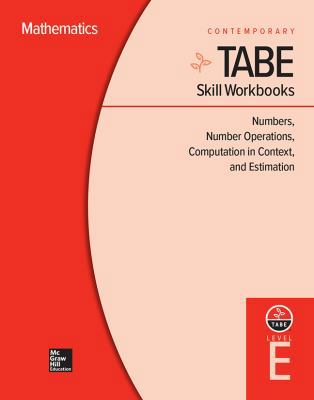 Tabe Skill Workbooks Level E: Numbers, Number O... 0076603423 Book Cover