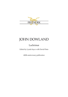 John Dowland: Lachrimæ 1898131600 Book Cover